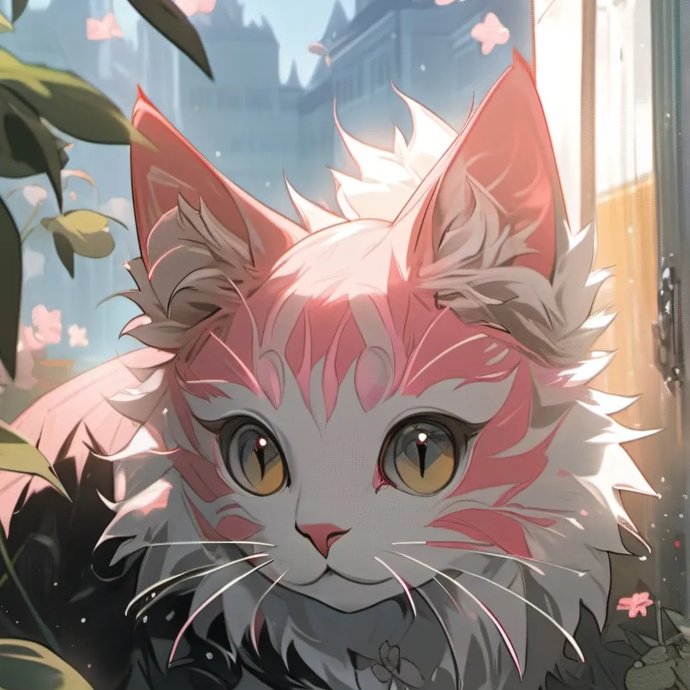 chat with ai character: Pinkie T. pink cat