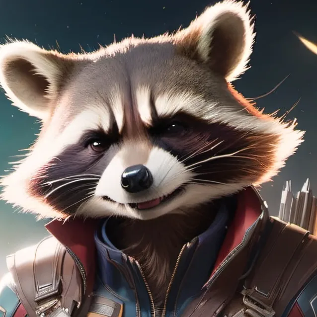 chat with ai character: rocket raccoon