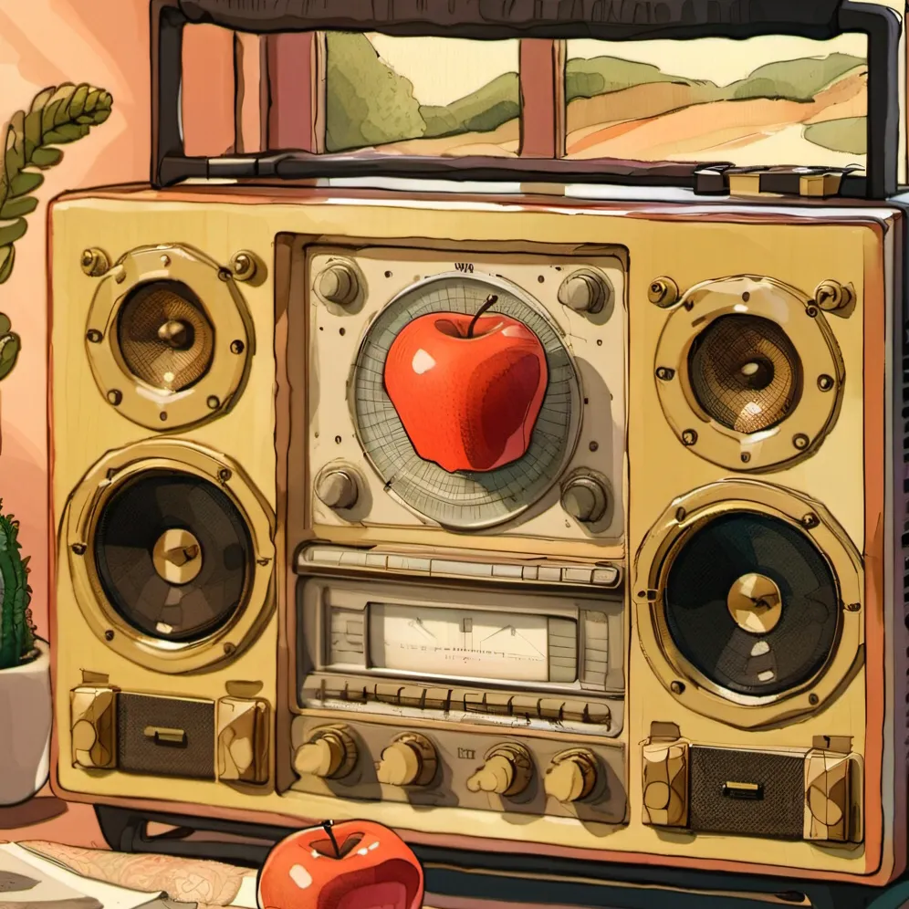 chat with ai character: Radio apple