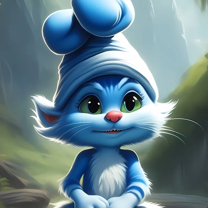 chat with ai character: smurf cat