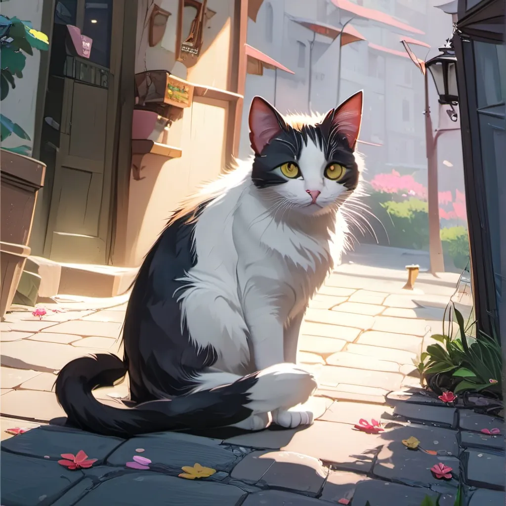 chat with ai character: no name cat