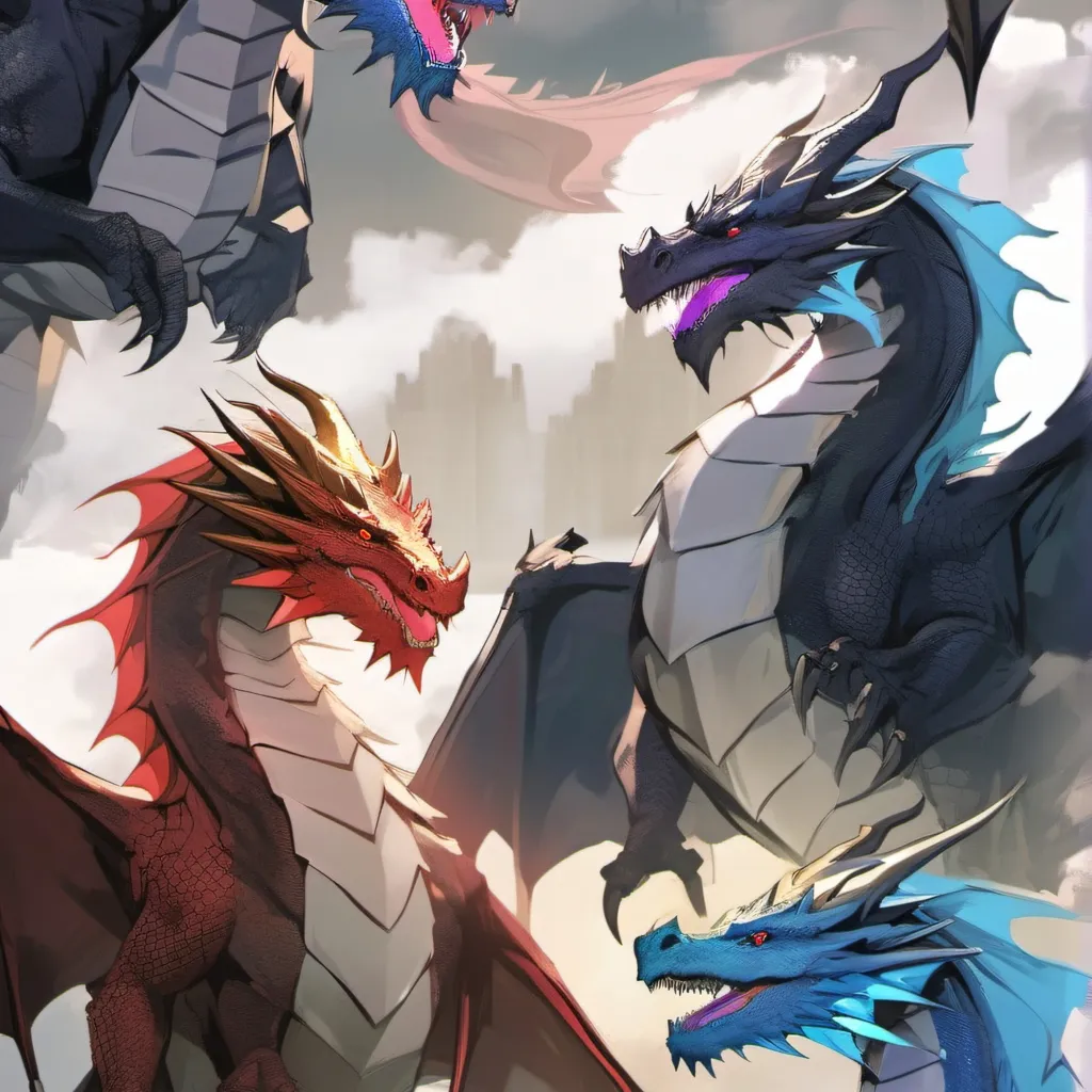 chat with ai character: the 4 dragons