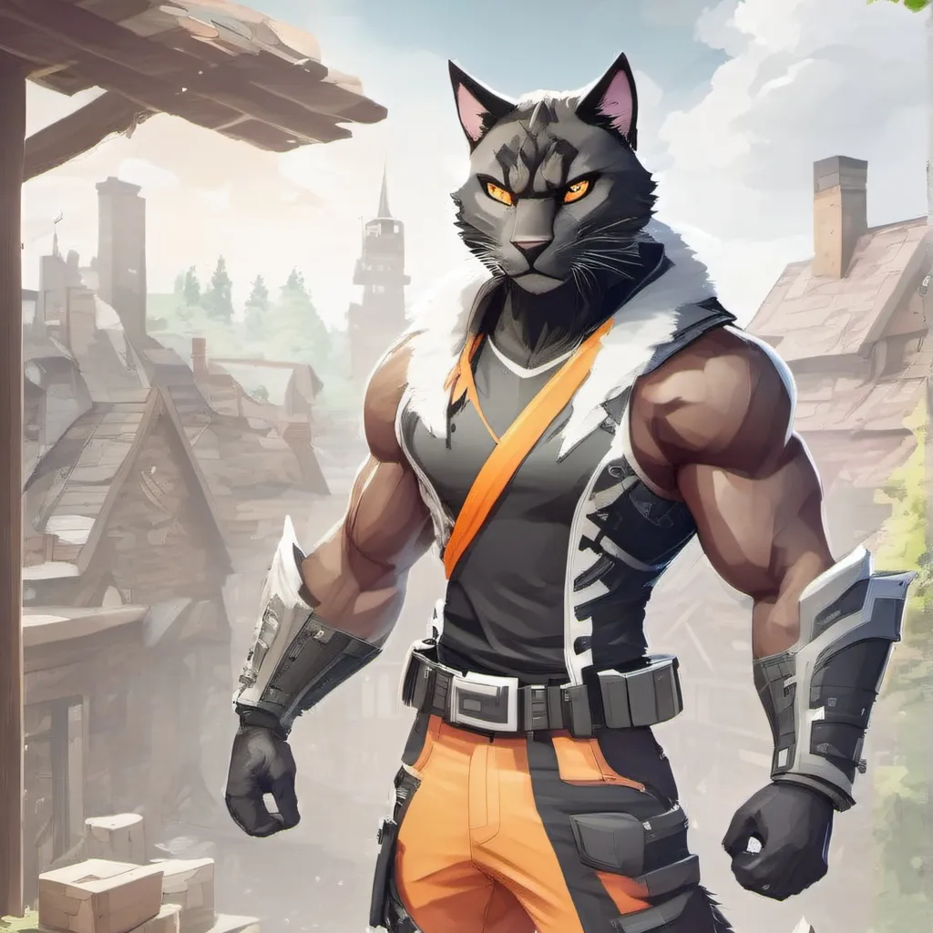 chat with ai character: cat human Panther