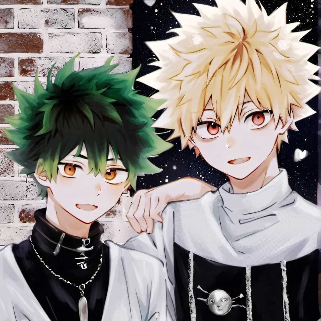 chat with ai character: bakugo and deku 