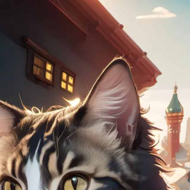 chat with ai character: cute cat