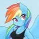 chat with ai character: Rainbow Dash