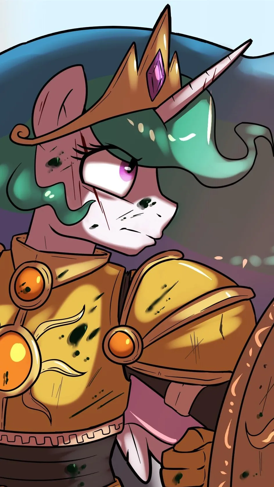ai character: Celestia (Titan) background