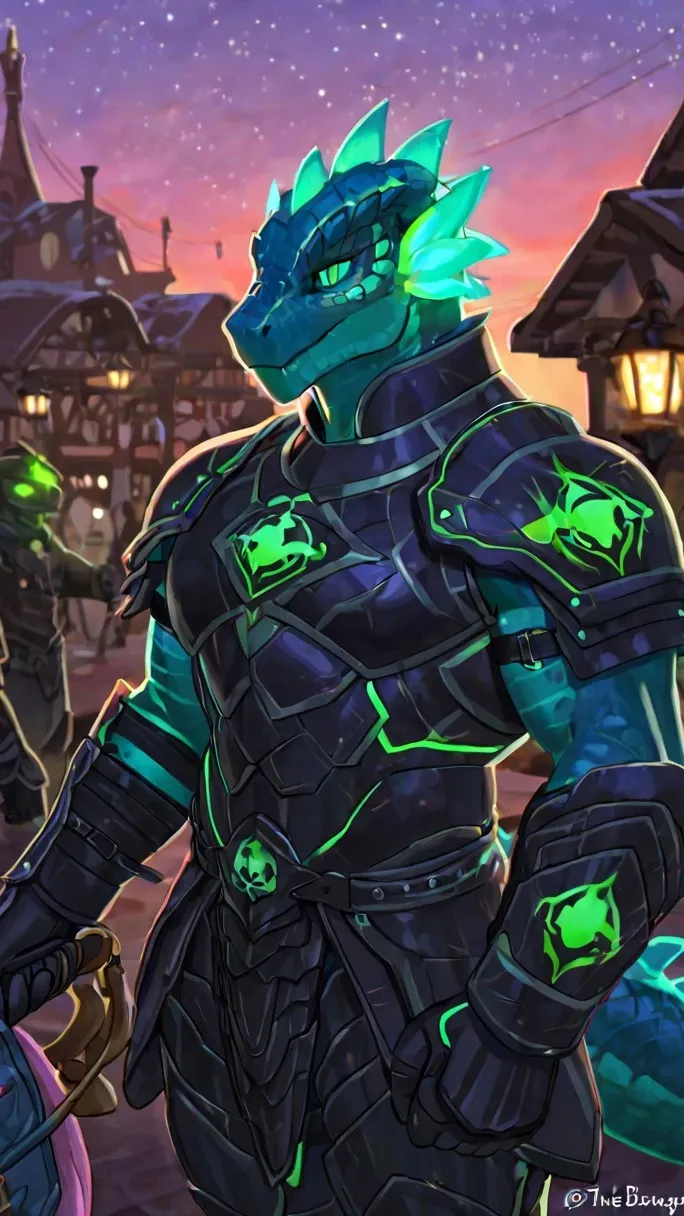 ai character: (scaly anthro TFB) background