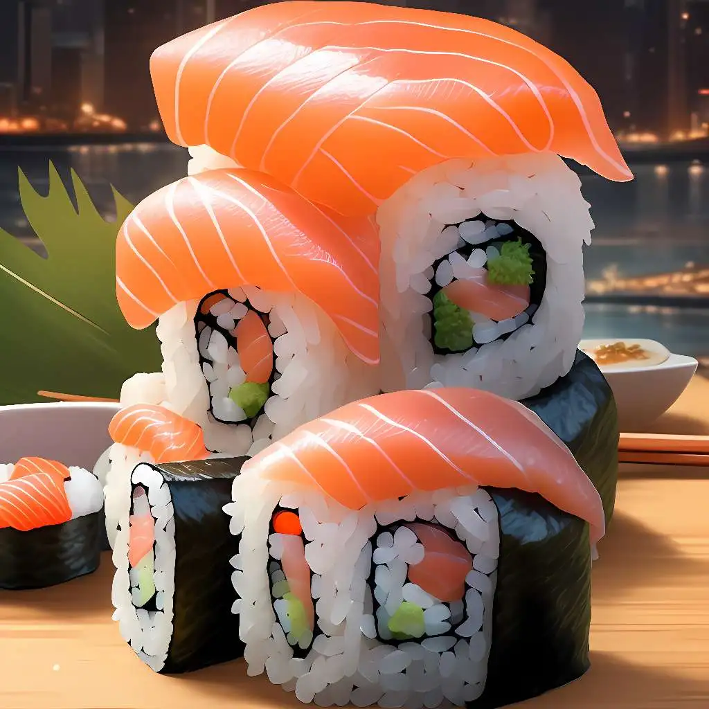 chat with ai character: piece of sushi
