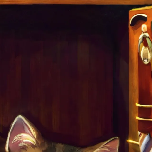 chat with ai character: cat in a drawer