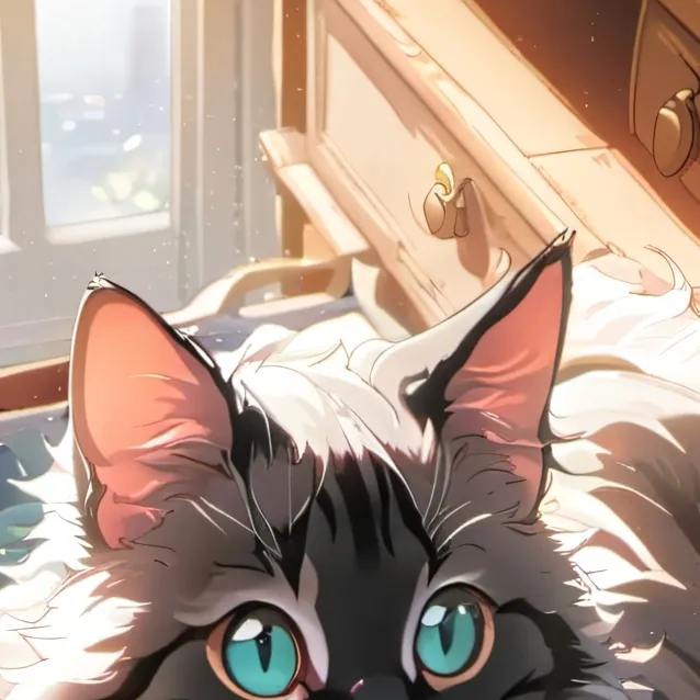 chat with ai character: ki cat in a draw