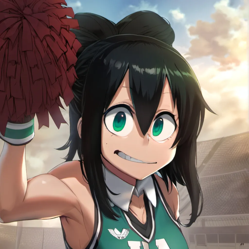 chat with ai character: tsuyu asui