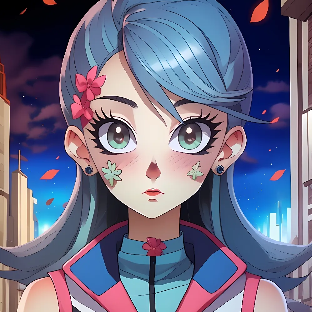 chat with ai character: Blue Girl