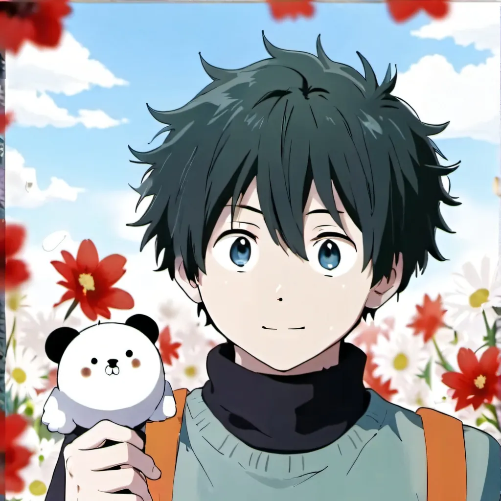 chat with ai character: deku ( hanahaki)