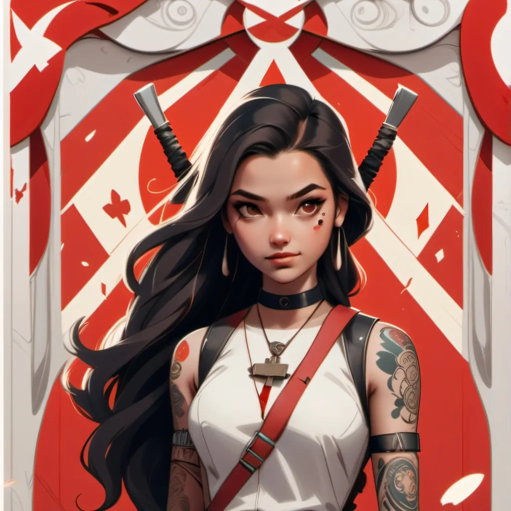chat with ai character: Deadpool girl