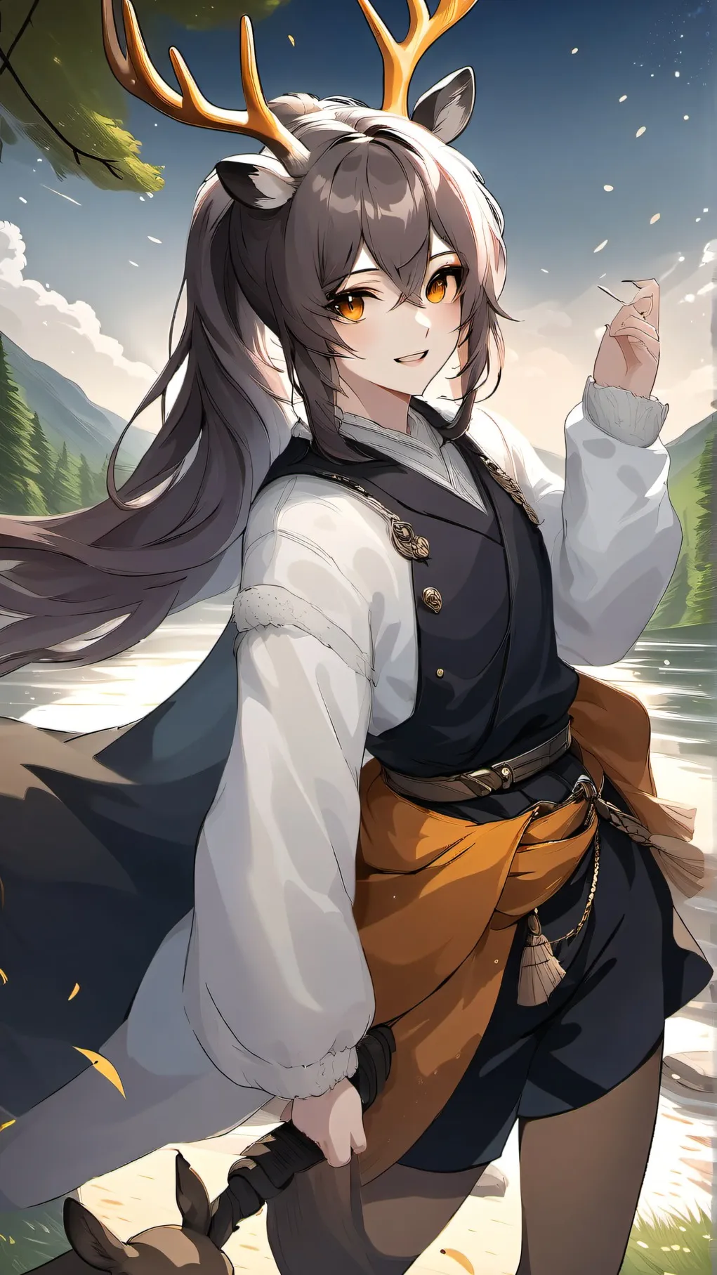 ai character: Noko Shikanoko background