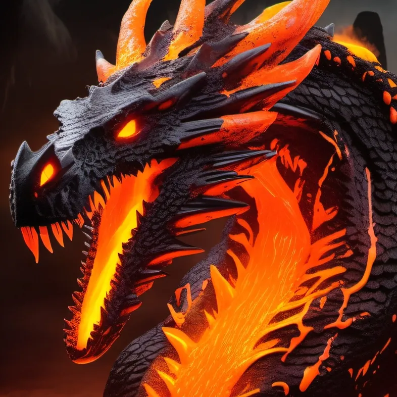 chat with ai character: Lava Dragon