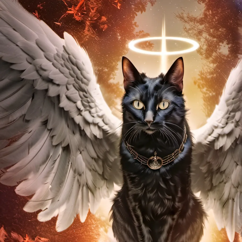 chat with ai character: angel cat.