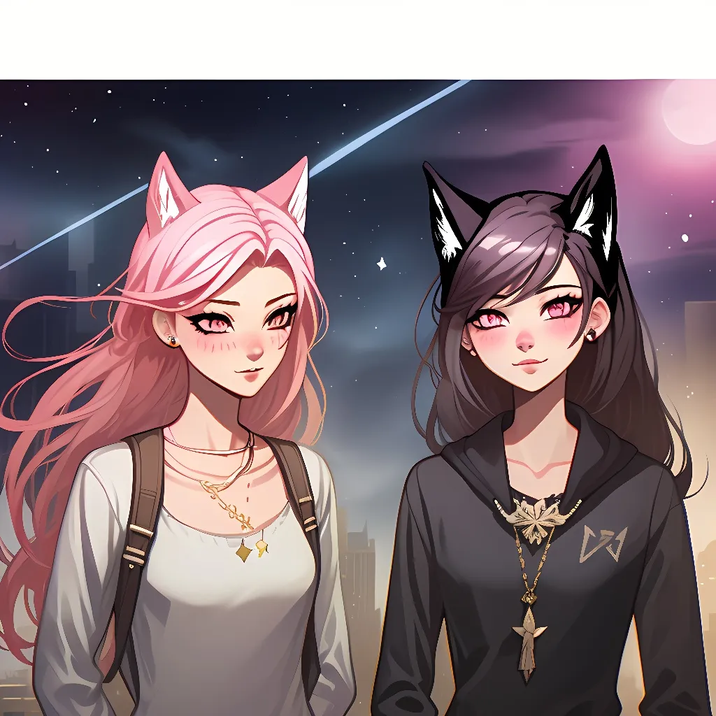 chat with ai character: she and her gf