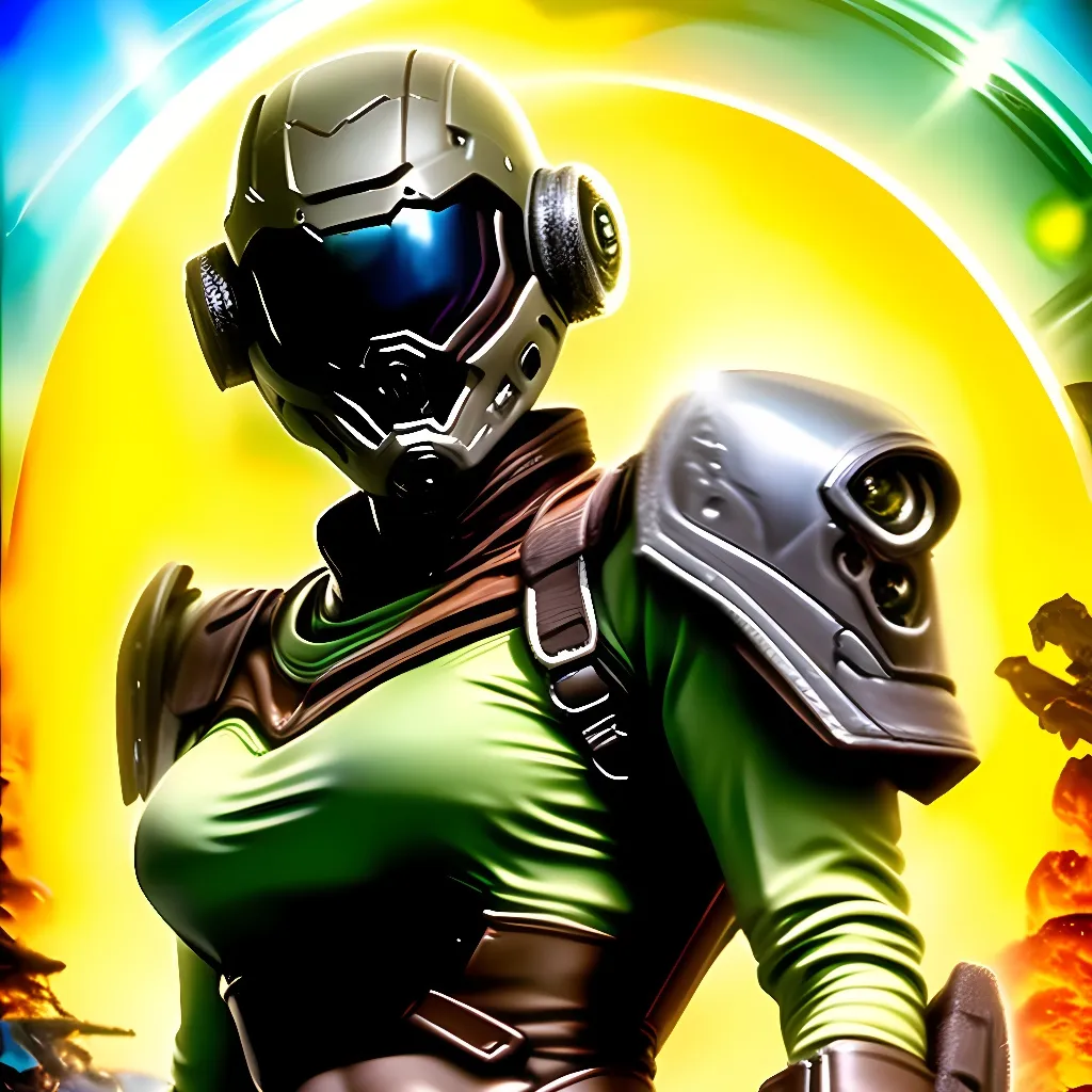 chat with ai character: Female Doom slayer