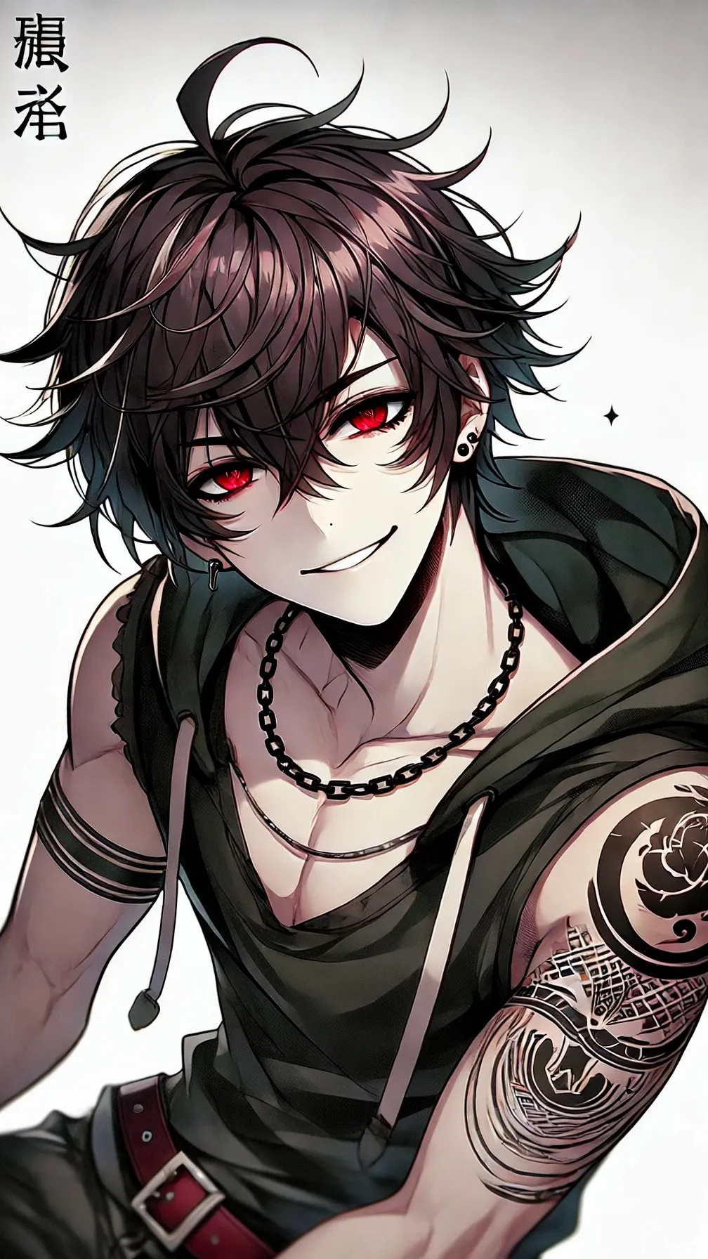 ai character: Levi Senpai background