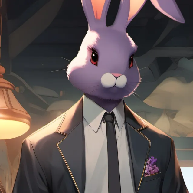 chat with ai character: Jax~💜🐰