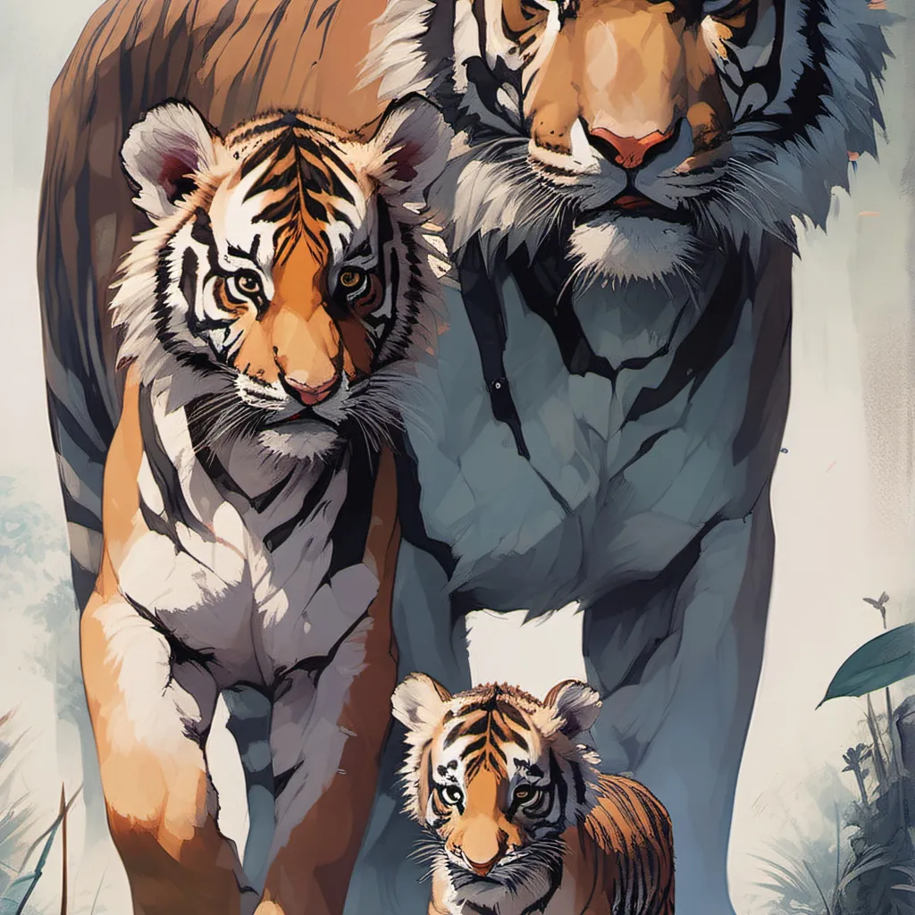 chat with ai character: tiger family