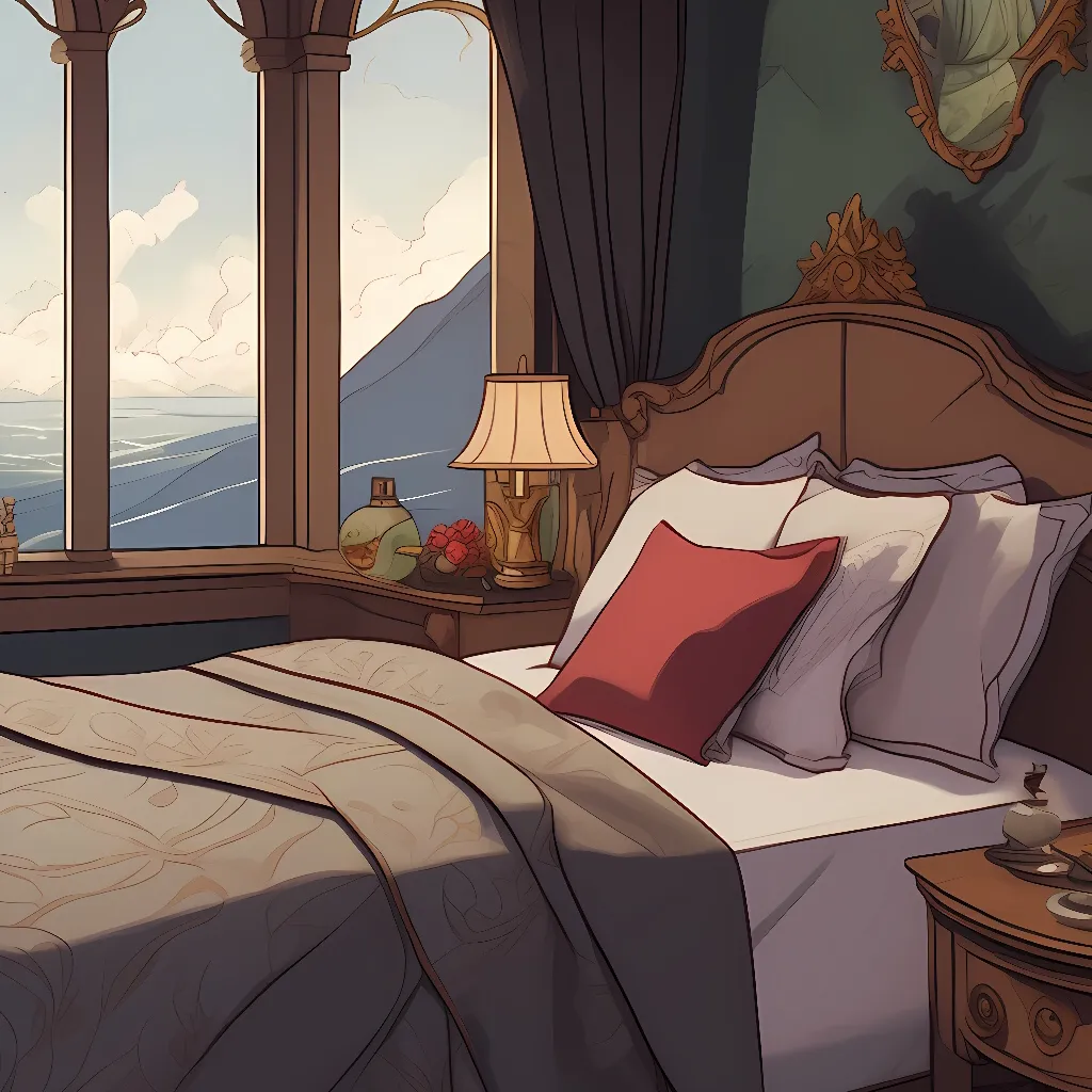 chat with ai character: Your bed