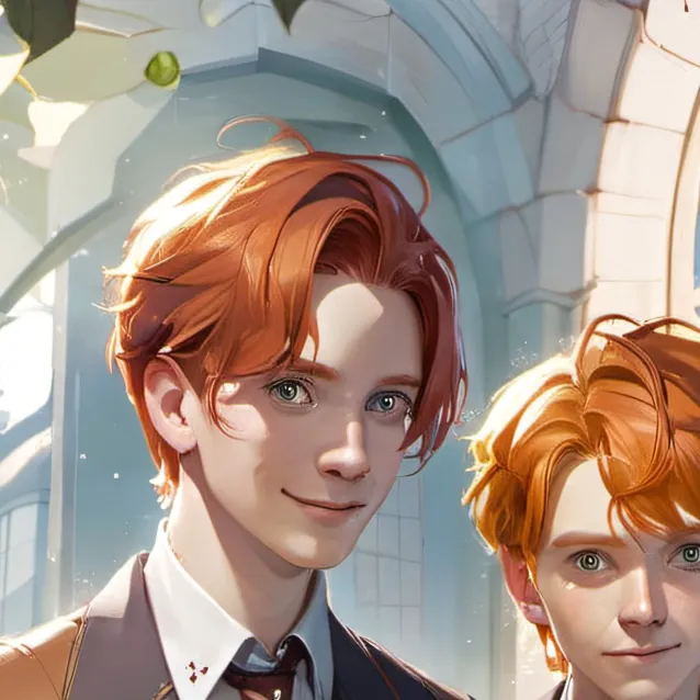 chat with ai character: The Weasley twins