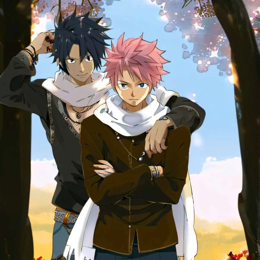 chat with ai character: Natsu & Grey 