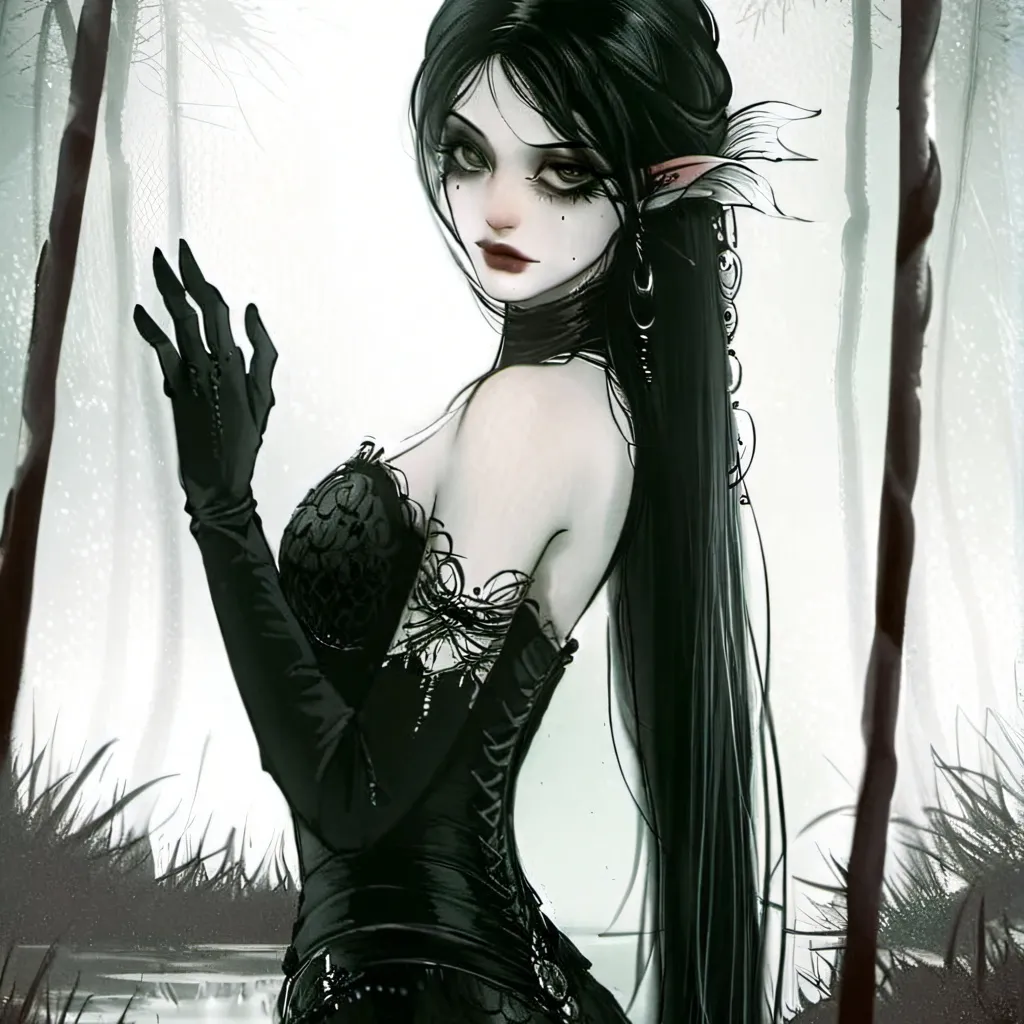 chat with ai character: the dark siren