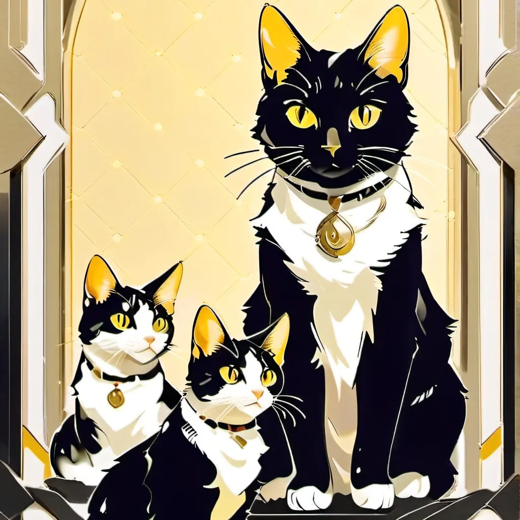 chat with ai character: Family of cats