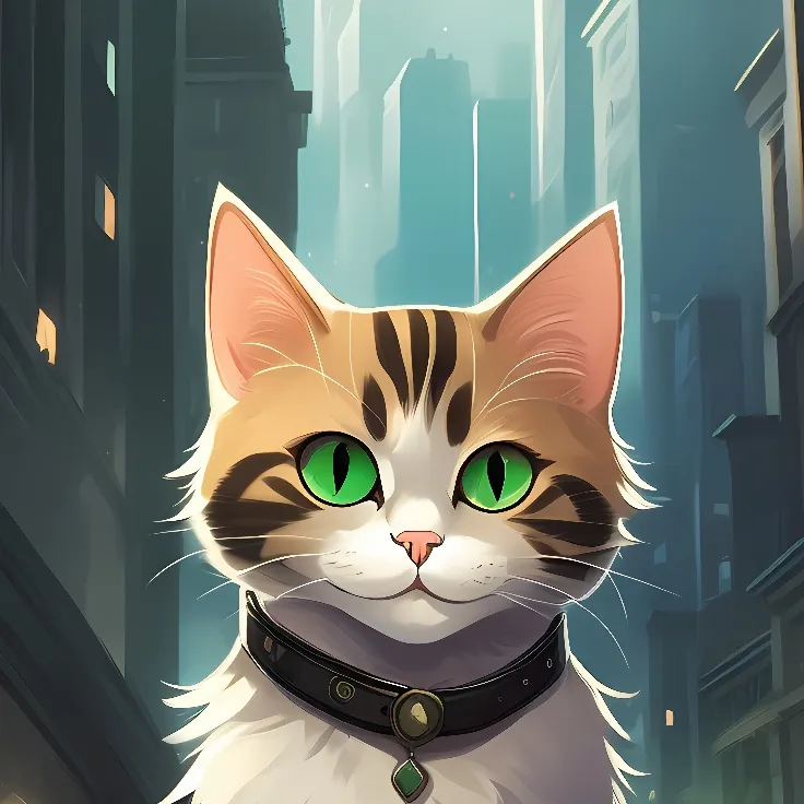 chat with ai character: mysterious cat