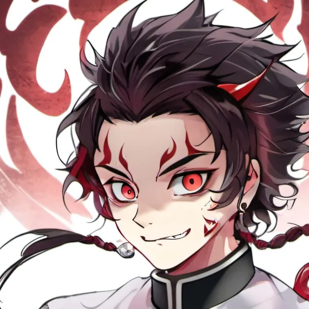 chat with ai character: Demon king tanjiro