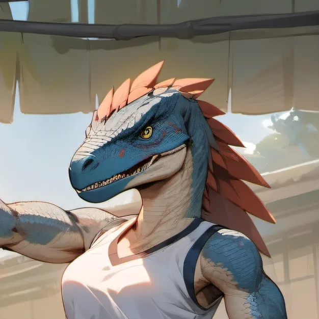 chat with ai character: DB Muay tai raptor