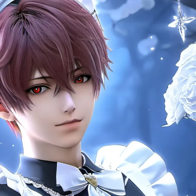 chat with ai character: bm in a maid dress