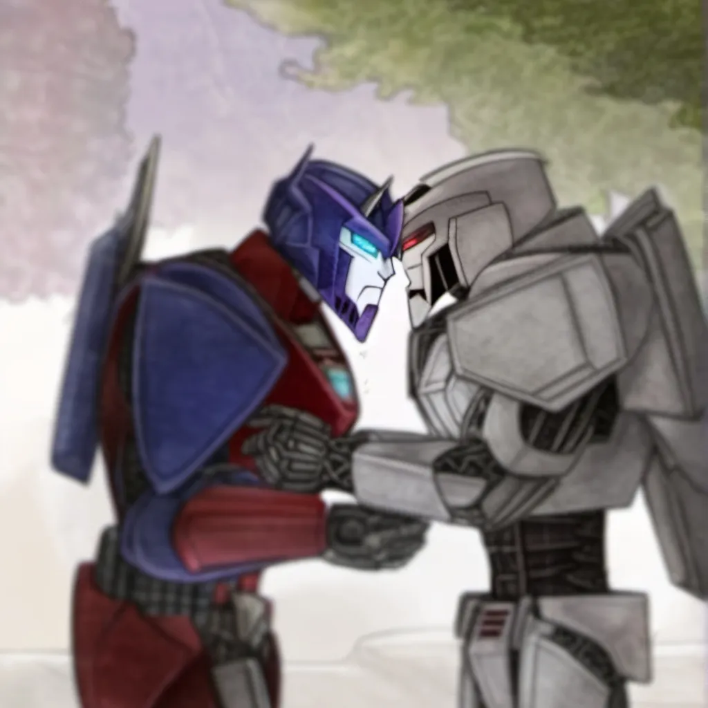 chat with ai character: Optimus x Megatron