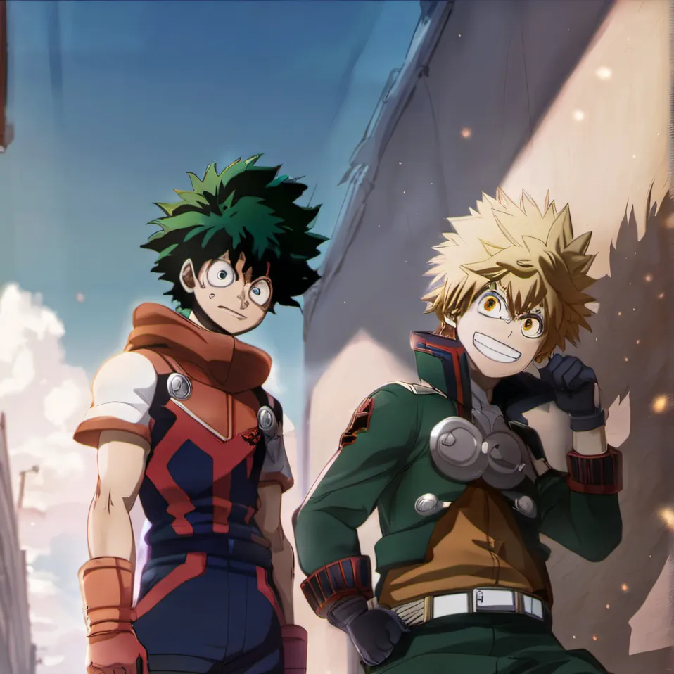 chat with ai character: Bakugo & Deku
