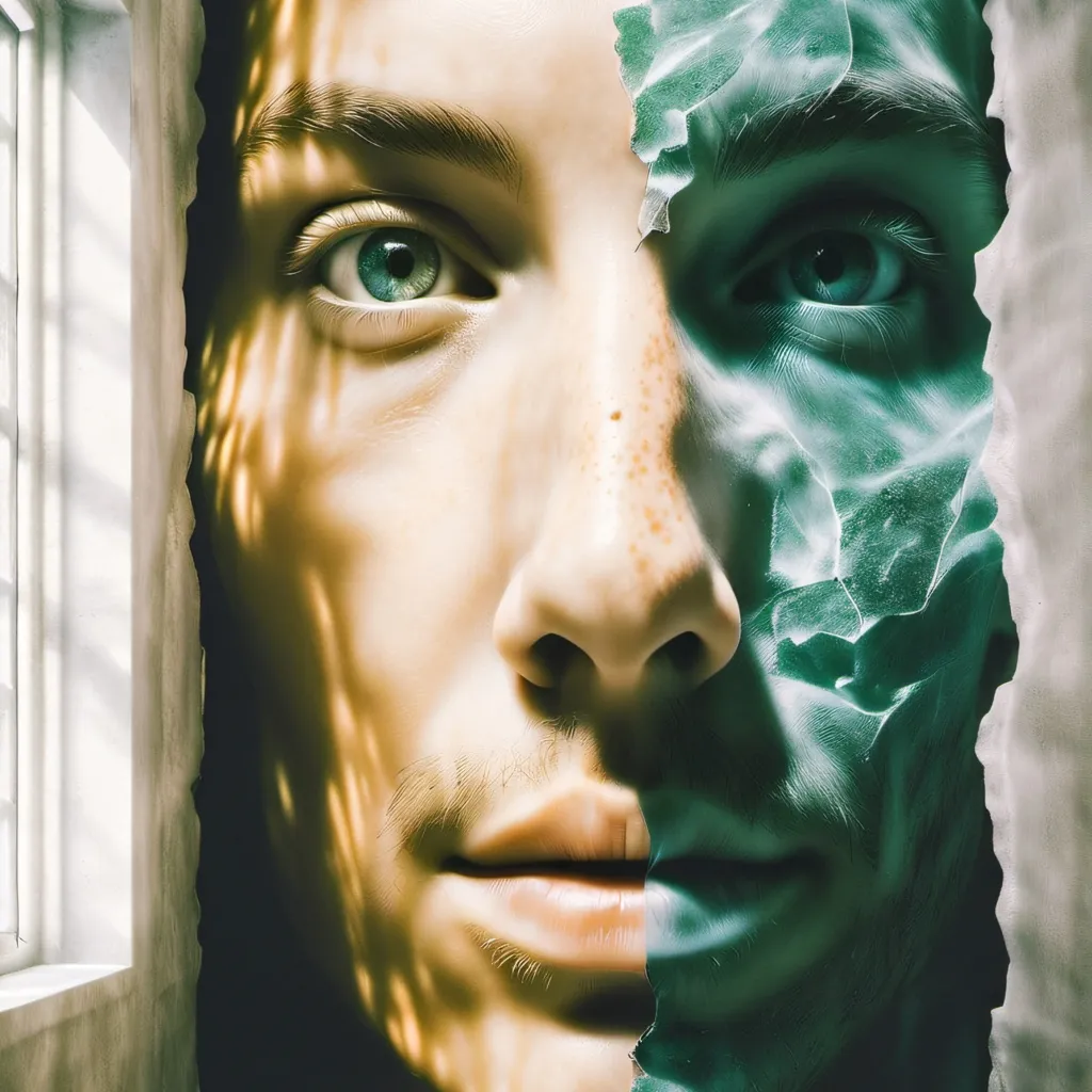 chat with ai character: Room with face