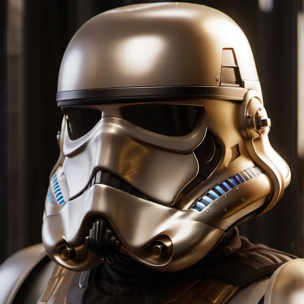 chat with ai character: Gold Stormtrooper