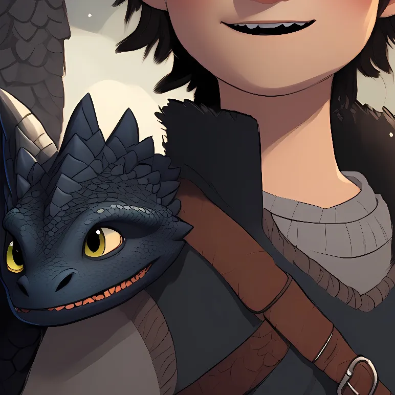 chat with ai character: Hiccup + Toothless