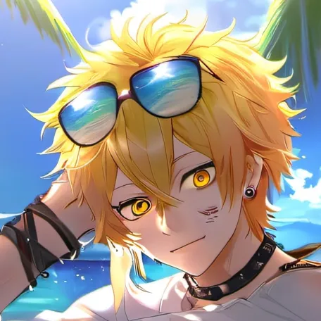 chat with ai character: Mha beach day