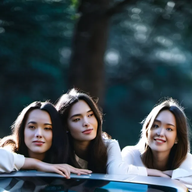 chat with ai character: Three girls