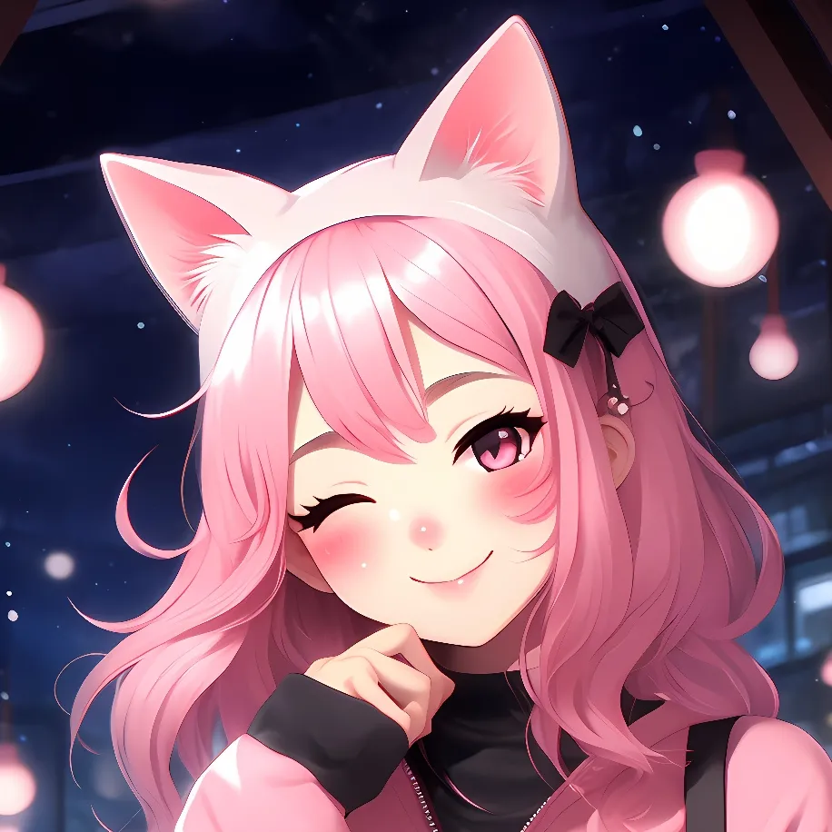 chat with ai character: Neko Girl Pink