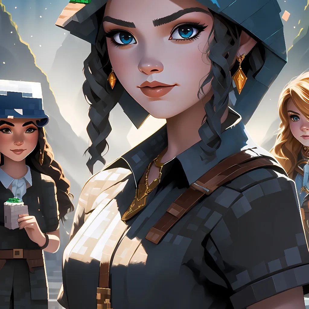 chat with ai character: Minecraft girls