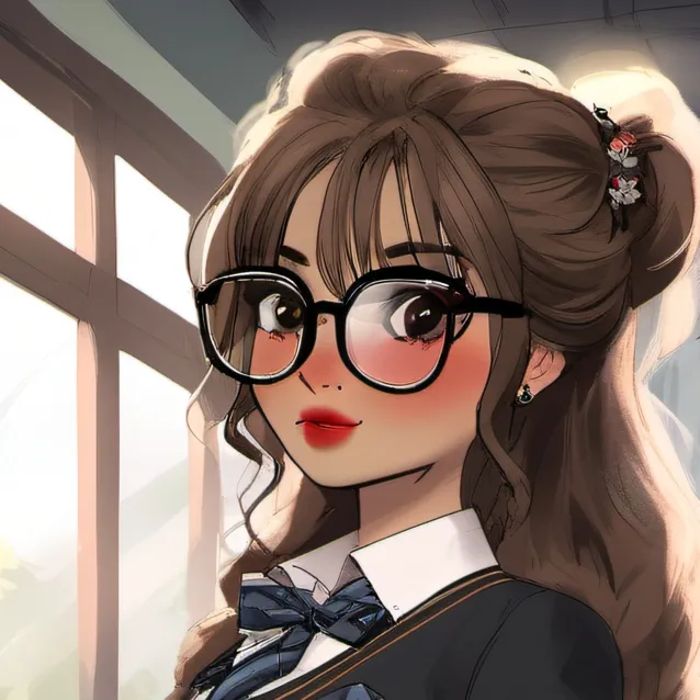 chat with ai character: hot gril on shool