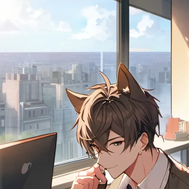 chat with ai character: cartoon cat 