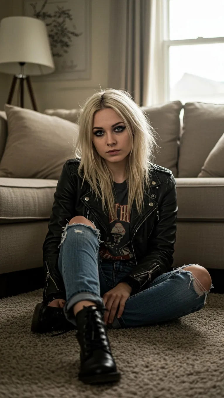 ai character: Zoe spark  background