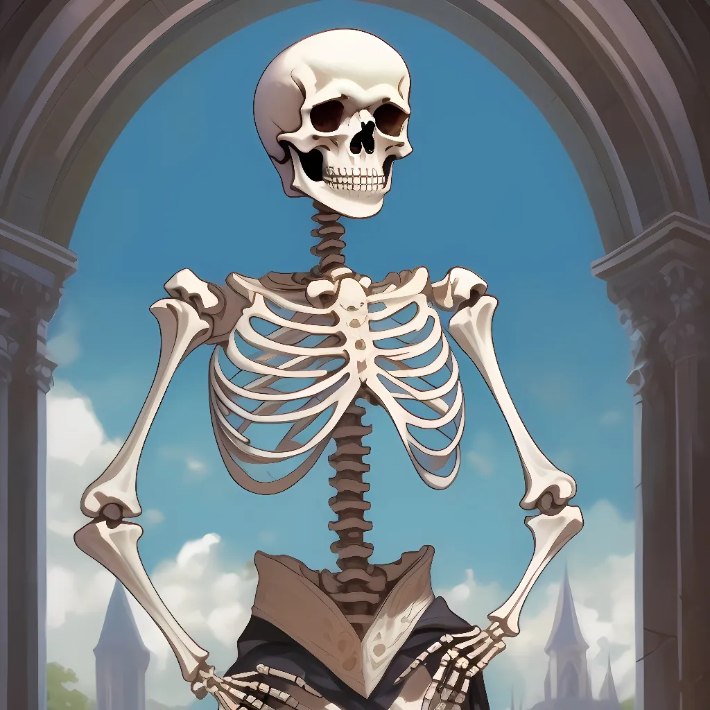 chat with ai character: skeleton