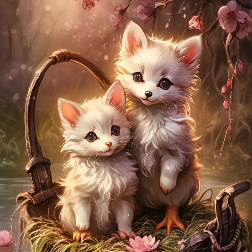 chat with ai character: cat fox crossbreed